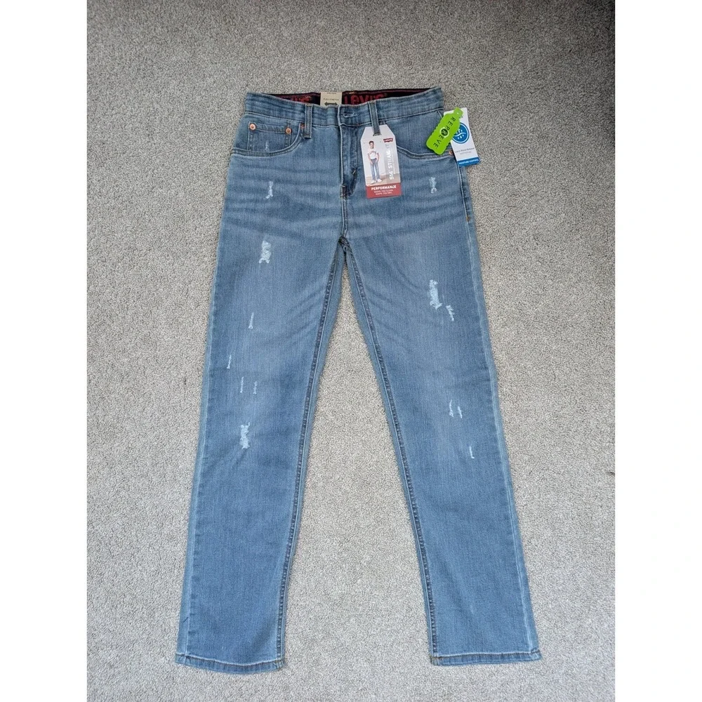 NWT Lot of 3 Levi's 514 Straight Performance Jeans Boys 16 Reg